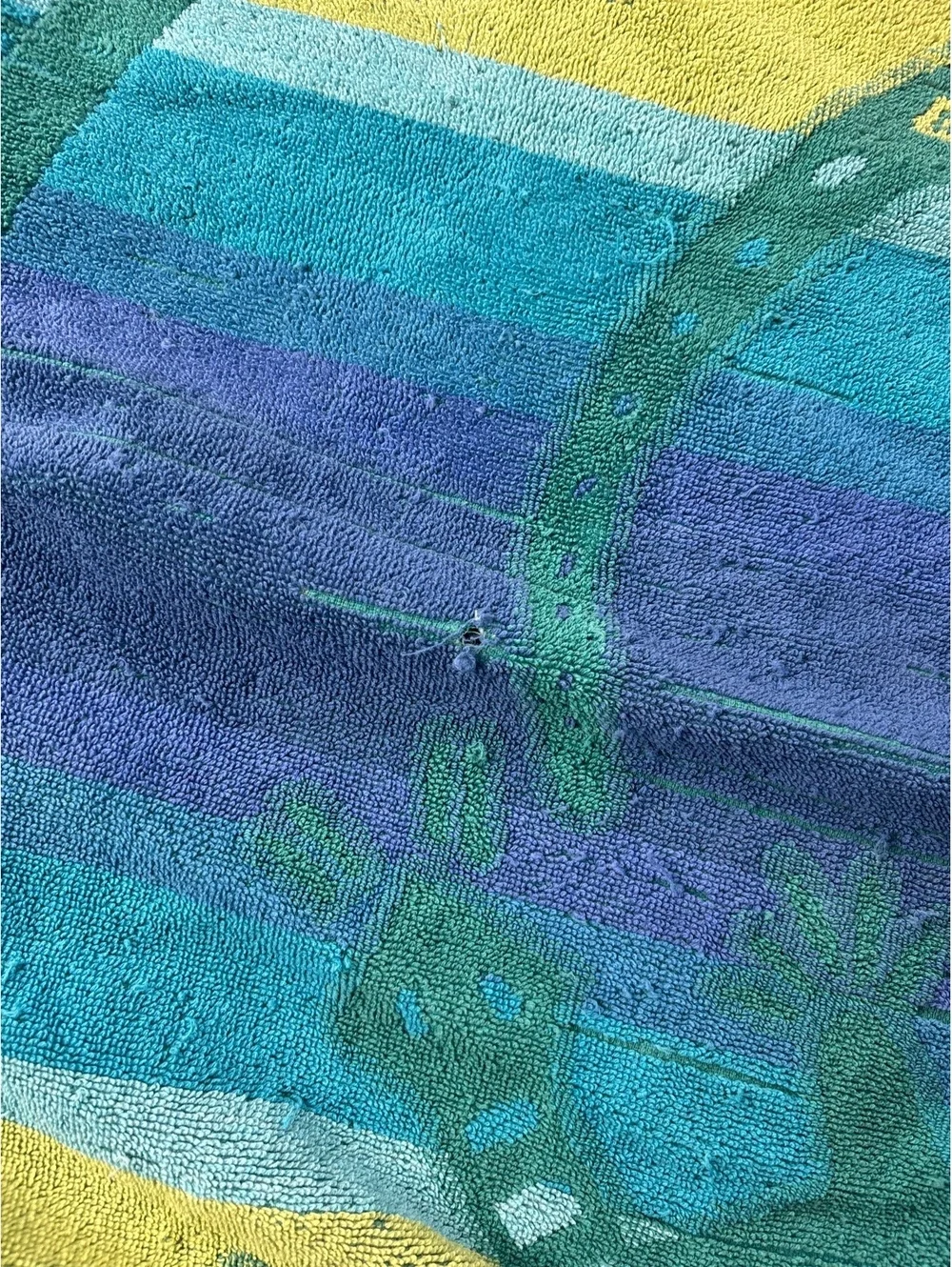 Vintage Royal Terry Cowboy Beach Towel Israel 100% Cotton